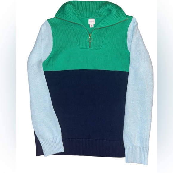 J. Crew NWOT Wide-collar zip sweater size Large - Picture 3 of 5